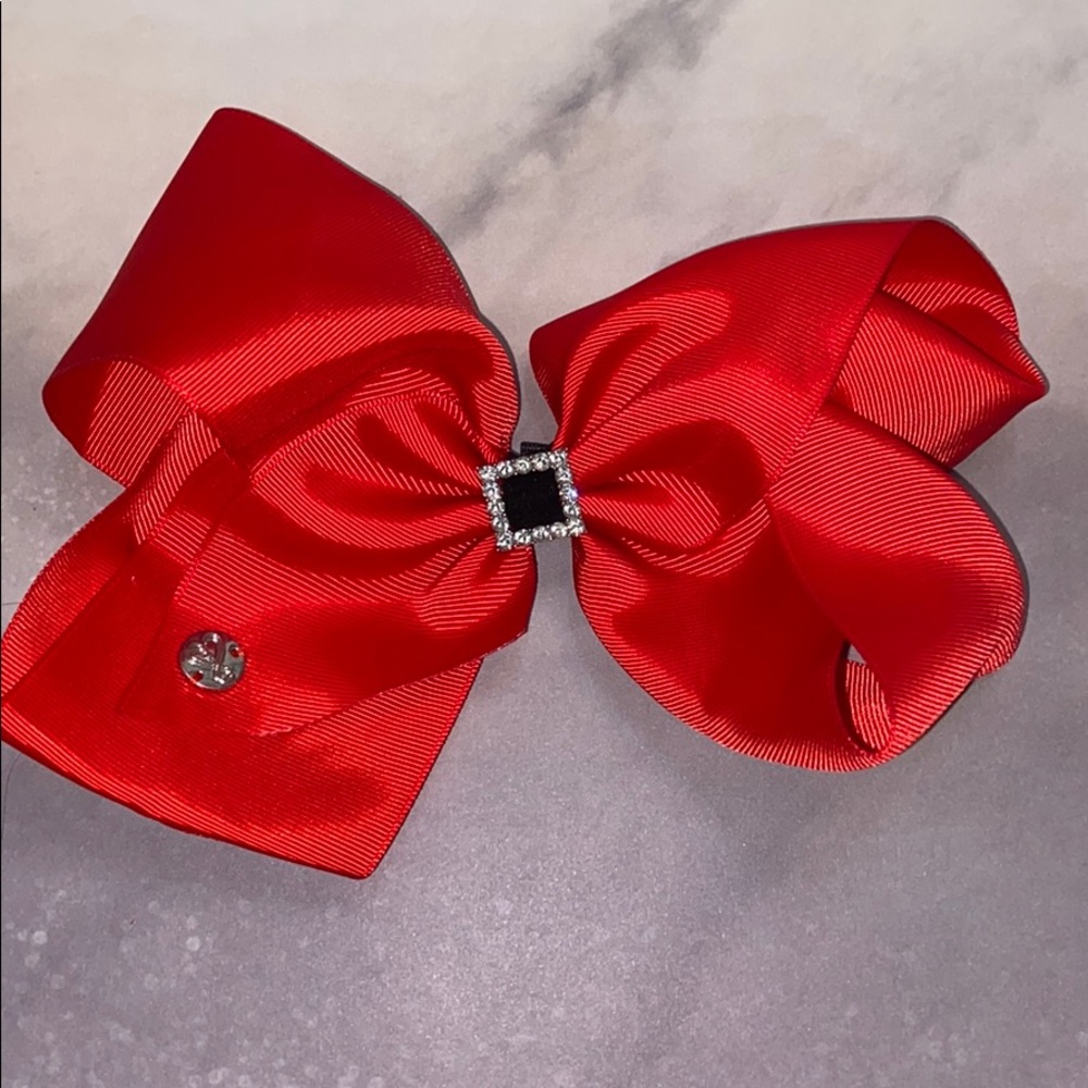 Red Santa Belt Jo Jo Siwa Large Bow